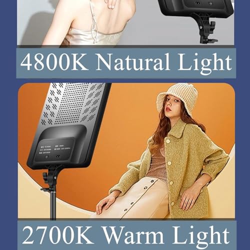 Image of GiftMax RL-24 21inch LED Video Soft Light Panel, 90W for Studio Photography | Video Recording | Conference | YouTube,2700K-5700K CRI95+ | with Remote Control