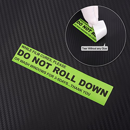 FOSHIO 100pcs/roll"DO NOT ROLL Down" Automotive SelfAdhesive Stickers