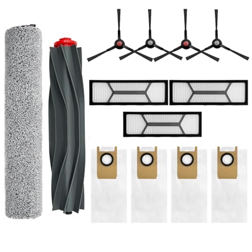 Image of Omni S1 Pro Replacement Parts Accessories for Eufy Omni S1 /S1 Pro Robot Vacuum: Main Brush X1, Side Brush X4, Washable Filter X3, Dust Bag X4, Rolling Mop X1 13-Pack