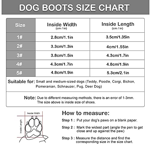 Image of KUTKUT Dog Shoes for Hardwood Floors | Pack of 4pcs Breathable Dog Boots with Anti-Slip Rugged Sole | Dog Hiking Boots with Reflective & Adjustable Strap Zipper Closure for Small,Medium Dogs