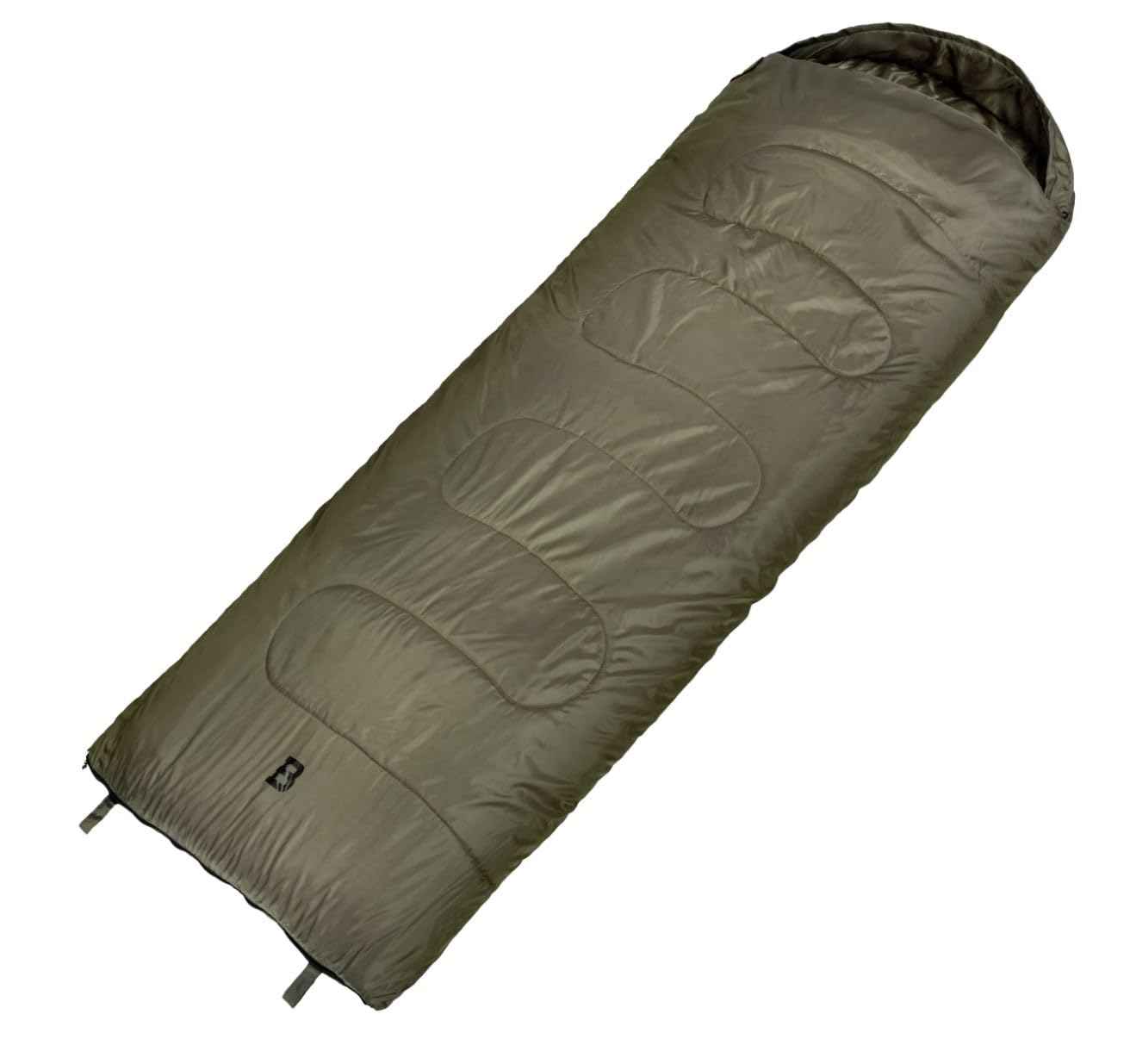 Badger Outdoor TacPak 10T Gigoteuse de couchage avec capuche 220 x 75 cm Sac de couchage couplable au sac de couchage double 3 saisons 1100 g