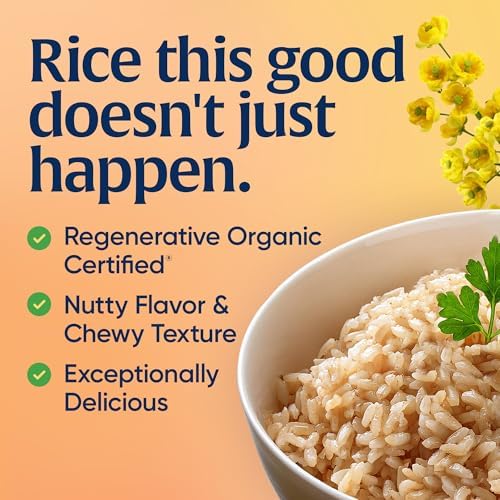 Lundberg Organic Short Grain Brown Rice - Regenerative Organic Certified Whole Grain Rice, High Fiber, Gluten Free, Resealable 907g Bag - 2