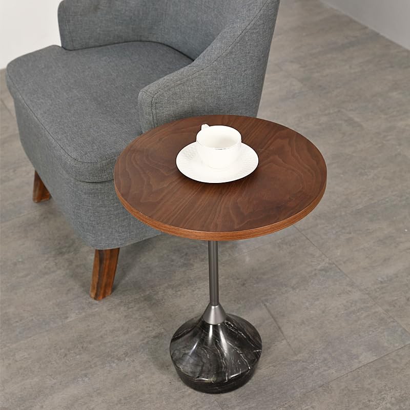 Sofa Creative Wooden Tea Table Sofa Small Balcony Bedside Table Living Room Round Marble Tea Table Sofas for Living Room