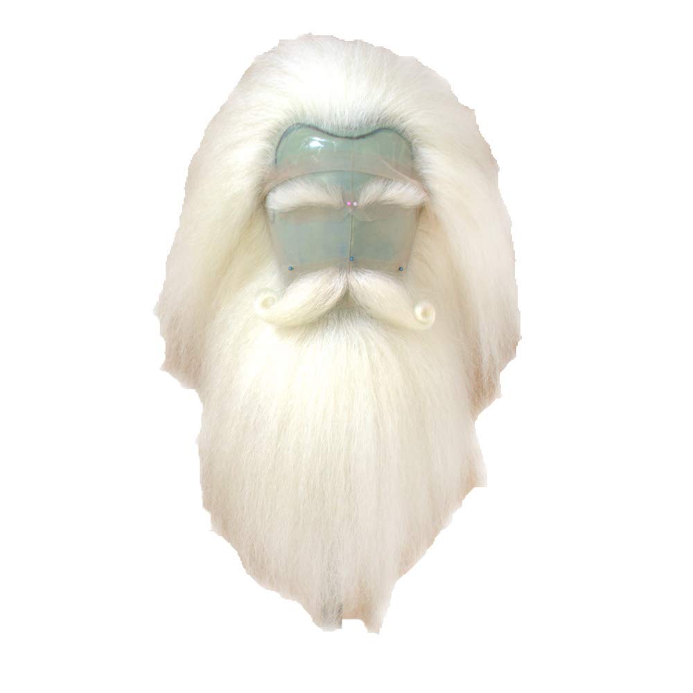 White Yak Hair Lace Front Santa Claus Wig And Beard | Desertcart Seychelles, image size:1000x1000