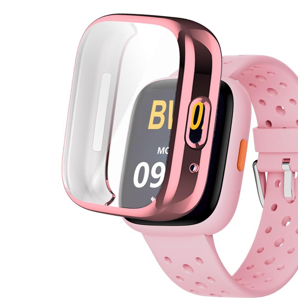smaate Watch Cases compatible with BIGGERFIVE BW02 1 8 Smart Watch TPU Case with Screen Protector Protecting Watch