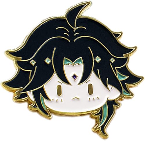Broche de juego Hu Tao Xiao Pins Zhongli Venti Badge Tartaglia Broche Klee Shogun Kokomi Paimon para ropa, mochila Botones Accesorios