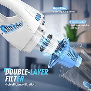 Handheld Vacuum CordlessCar Hand Vacuum Cordless Rechargeable with Multi AccessoriesLED LightLightweight Mini Portable Dust Busters Cordless Rechargeable for CarOffice and Home Cleaning