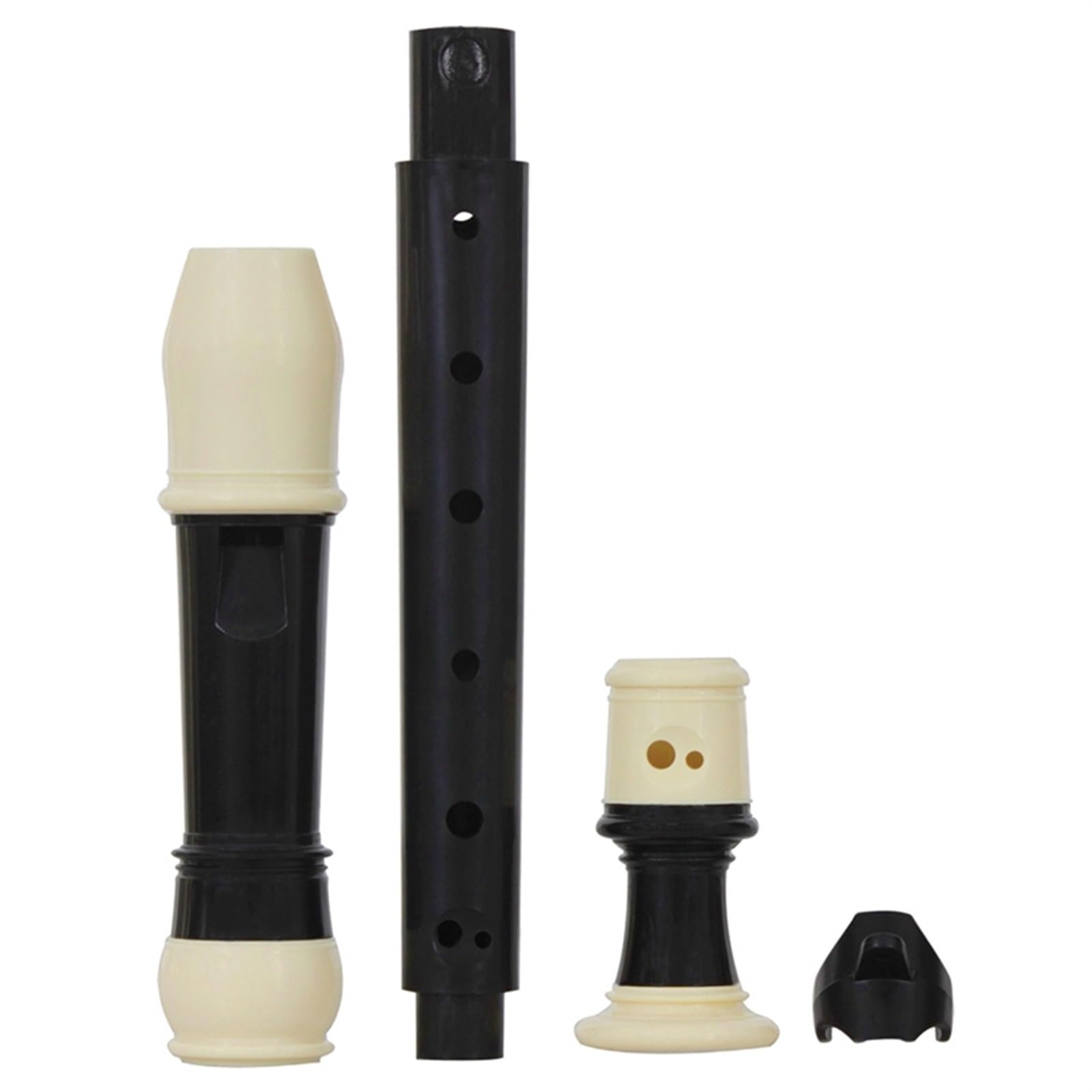 Anfänger sopranblockflöte 2Set Blockflöte Sopran Klarinette Lange Flöte Blockflöte Fingersatz Musical (Schwarz & Braun)