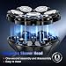 Kensen 7D Head Shavers for Bald Men, Electric Head Shaver for Men, Wet and Dry Rotary Shaver, USB-C Rechargeable Razor for a Close, Smooth Shave