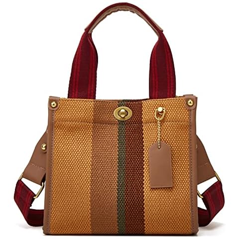 Tote Bag Women Small Satchel Bag Stylish Mini Tote Handbag Canvas Hobo Bag Fashion Crossbody Bag Shoulder Bag 2023 Cover