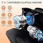 Under Desk Oval Machine, Morelax Oval Leg Exerciser for Elderly Assembly, Quiet Portable Electric Sit Pedal Exerciser with Resistance Band, Remote Control and 12 Adjustable Speeds - Image 2