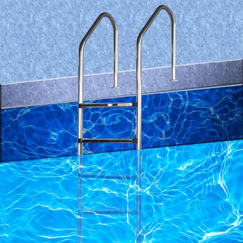 Escalera para piscina acero inoxidable 3 peldaños miniatura 7