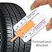 4pcs Small Treading Depth Checker High Seeability Scale Gauges Tool for Quick Tire Inspection on All Vehicle Types Tire Depth Gauges