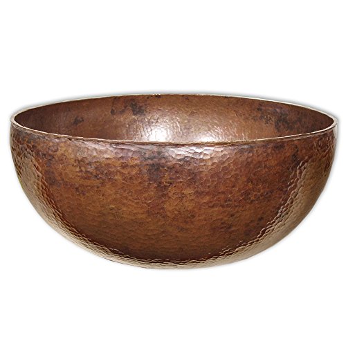 Native Trails CPS366 Maestro Petit Copper Vessel Bathroom Sink, Tempered Copper