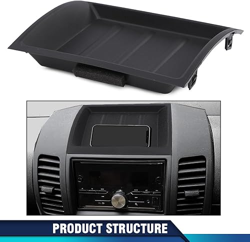 Miniatura 7 de PIT66 Caja de almacenamiento con bisel superior negro compatible con Nissan Xterra 2005-2013Pathfinder 2005-2012Frontier 2005-2017 (sin borde