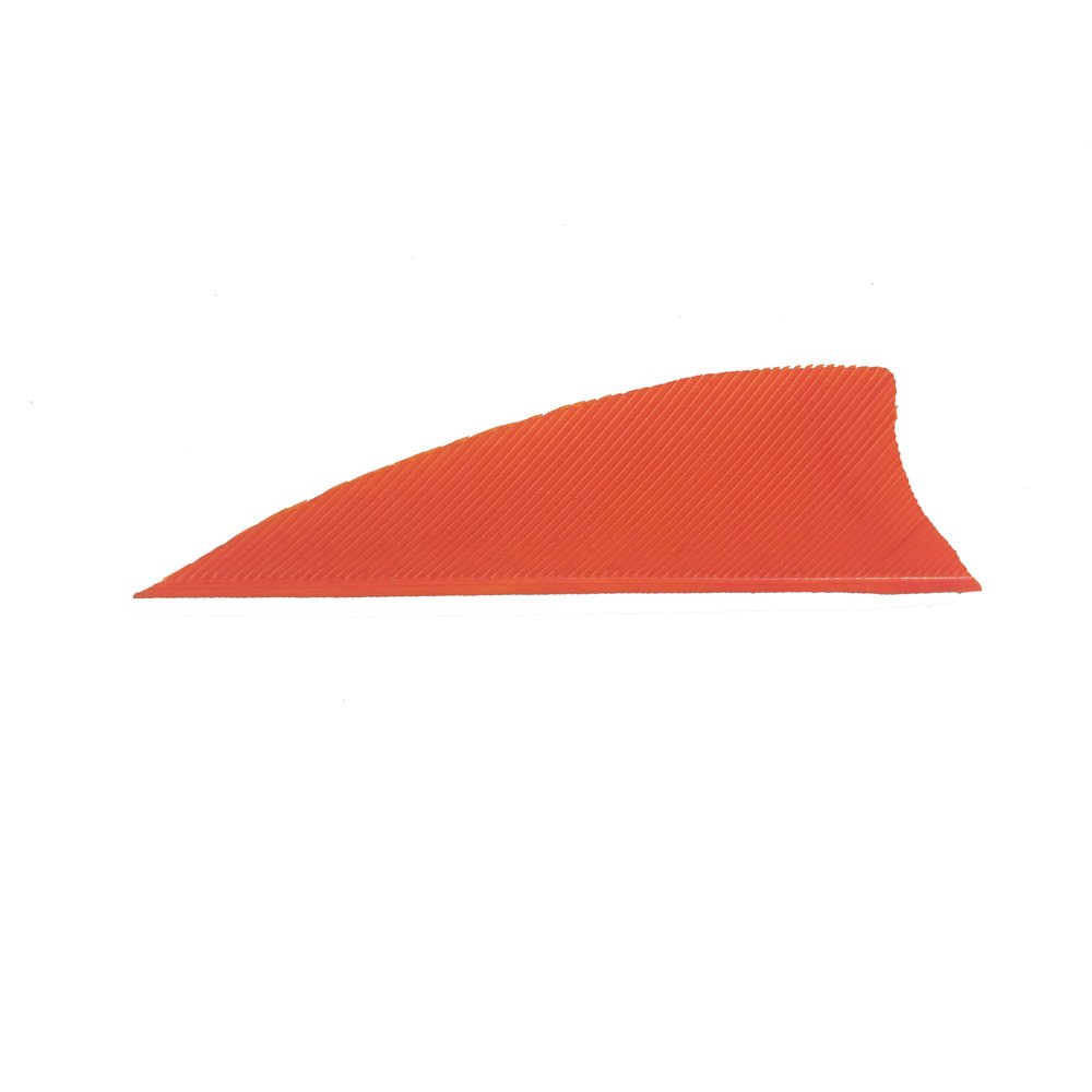 SHARROW 50pcs Archery Arrow Fletches 2 inch Turkey Feather Fletching Left Wing for Wooden Carbon Arrows (Orange, 2 inch)
