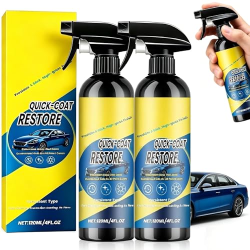 2PC Nano Quick Coat Restore Quick Effect Coating Agent for Car 2026 NEW Advanced Automobile Quick Coat Restore Spray Car Coating Spray for Dust Proof and Glazing Effects Quick Shine for Auto Exterior