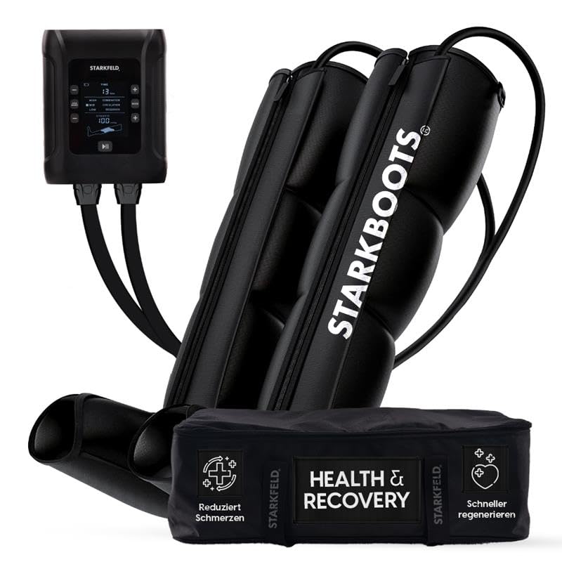 STARKBOOTS® Recovery Boots – Lymphdrainage Gerät & Beinmassagegerät |40-200 mmHg|Für Venenrückfluss & gegen Wassereinlagerungen |Maximale Recovery & Entspannung|M