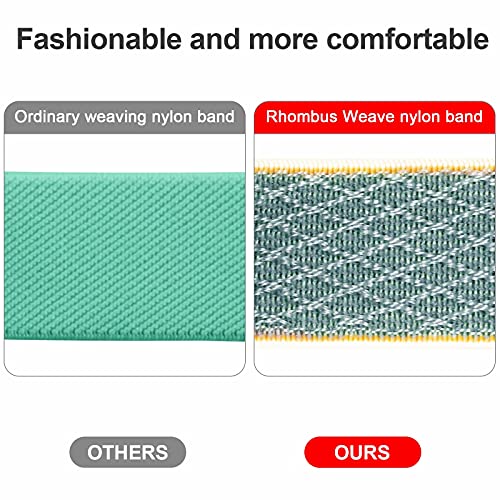 Image of Stretchy Nylon Solo Loop Bands Compatible with Apple Watch 38mm /40mm /41mm /42mm for Series 10, Adjustable Braided Sport Elastics Women Men Strap for iWatch Series 10-1 SE, 3 Pack F 38