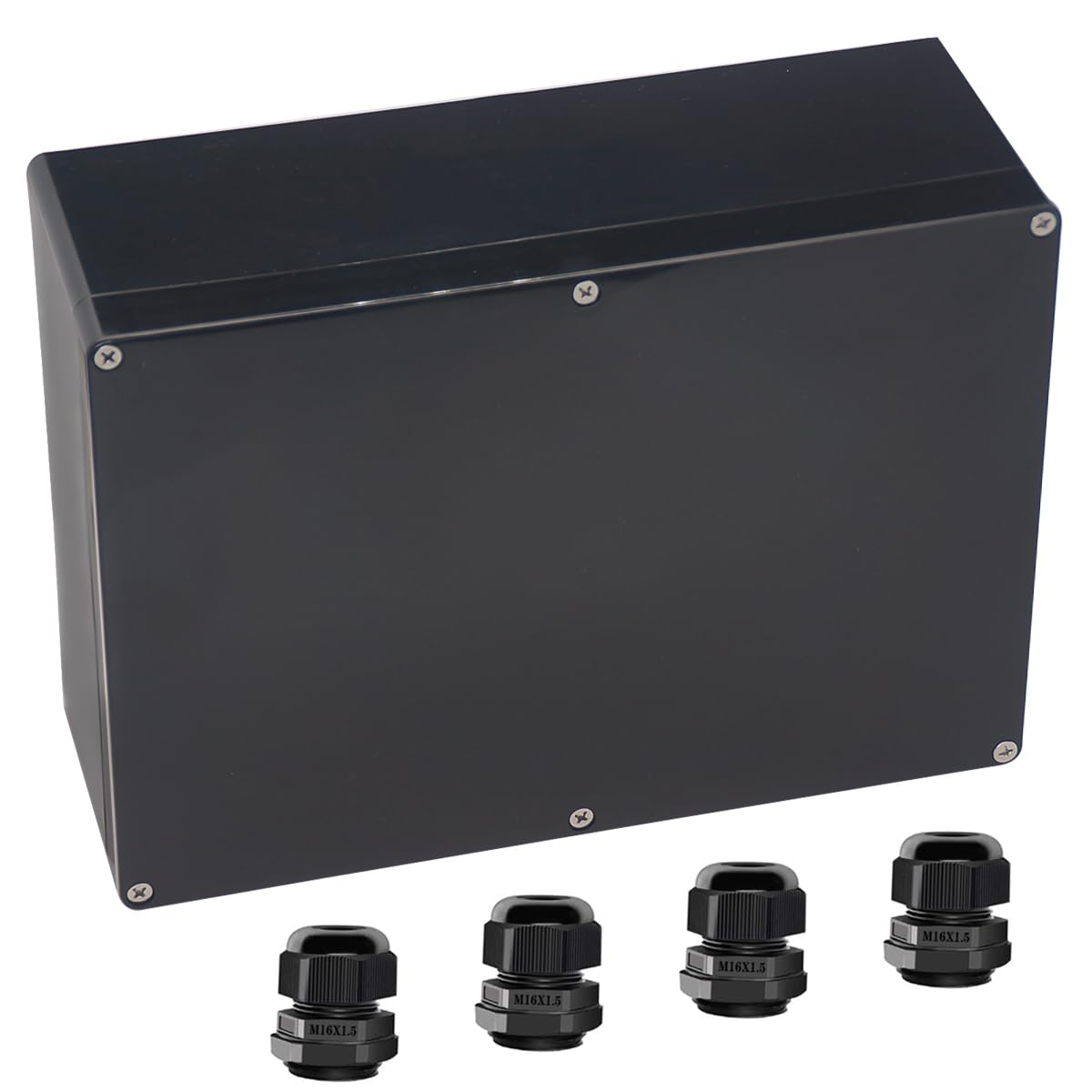 2Packs Junction Box IP65 Waterproof ABS Plastic Electrical Project Case Power Junction Boxes, Project Box with Fixed Ear Black 3.94x2.68x1.97 inch(100x 68 x50 mm) — Amazon image 25
