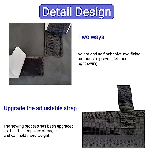 Image of Snuopfy Nylon Enstiler Car Trunk Organizer, Backseat Hanging Organizer With 8 Large Storage Pockets, For Car, Suv, Truck, Van, Space Saving Expert, Automobiles, Black