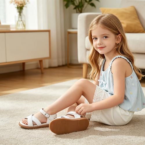 Image of Kiderence Toddler Girls Sandals Little Girls Kids Shoes Girls Sandals Toddler