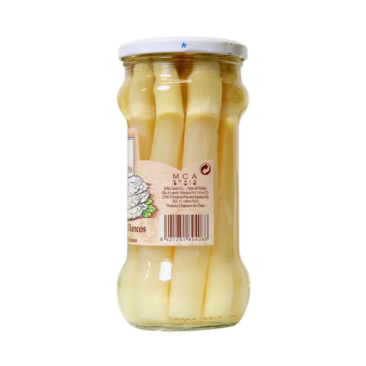ALTA COCINA Weißer Spargel 9/12 Stück 325 g Glas 2er Pack