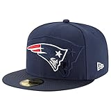 NFL Mens New England Patriots On Field 5950 Navy Game Cap By New Era