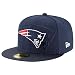 NFL Mens New England Patriots On Field 5950 Navy Game Cap By New Era