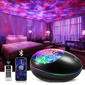 Galaxy Projector Star Light LED Ceiling Starry Skylight Night Sea Starlight Ocean Wave Space Music Projection Lamp Kid…
