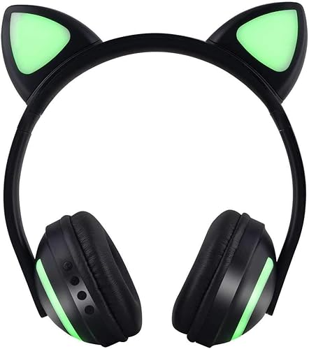LHSZ Cuffia del gatto auricolare bluetooth cuffia wireless cuffia dei bassi Verde LHSZ Cuffia del gatto auricolare bluetooth cuffia wireless cuffia dei bassi Verde