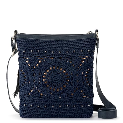 Image of The Sak Lucia Crochet Crossbody Purse - Zipper Closure & Adjustable Strap
