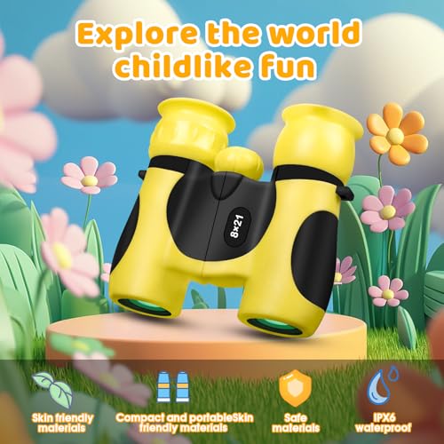 Binoculares para niños 8x21 alta resolución compactos miniatura 6