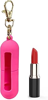 リップストックホルダーキーホルダー,旅行用シリコンポーチ - リップ ホルダー キーホルダー | 財布 ジム 職場 アウトドア 活動 日常 通勤 旅行 用