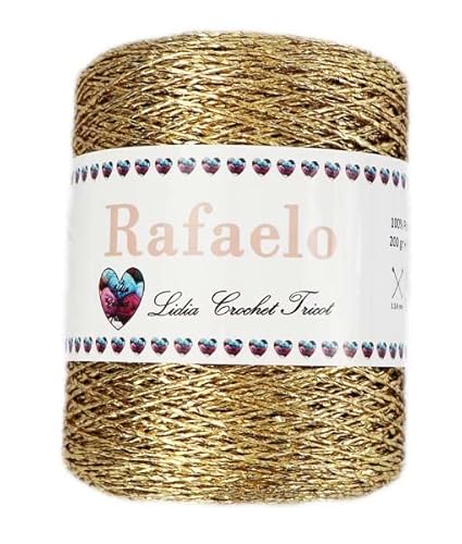 Rafaelo - rafia, hilo natural, hilo de tejer, hilo de ganchillo (200 gr ovillo ; 6 colores) (empresa española envío desde España) (06)