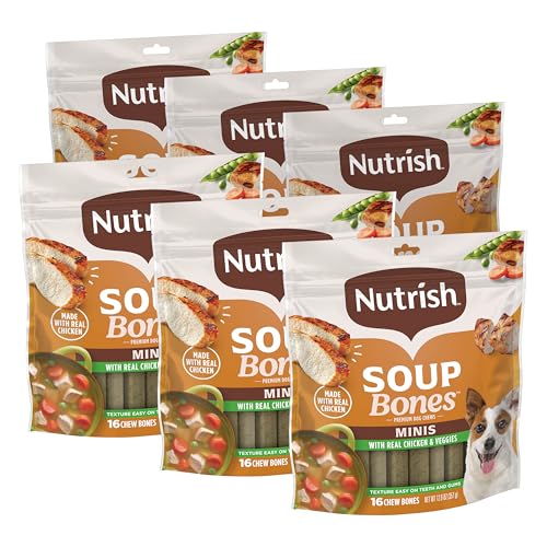 Nutrish Soup Bones Minis Chicken & Veggies 16-Chew Pack