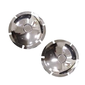 WinsIndia Plastic Chrome Axle Cap for Royal Enfield Bullet Classic Swing Arm Suspension Electra and Standard 350cc and 500cc Motorcycles (Set of 2)