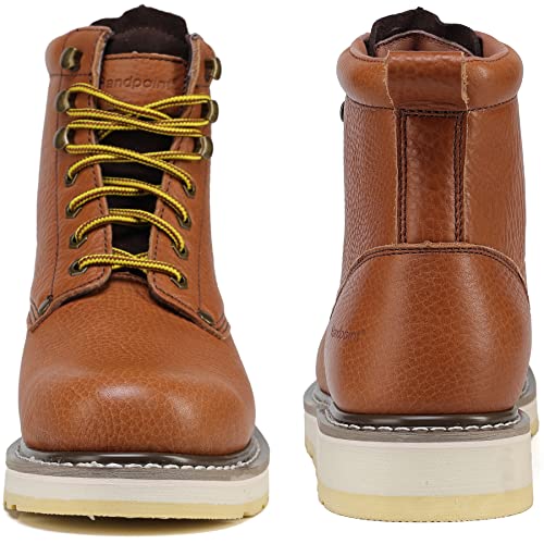 HANDROCK Men's Stylish Classic 6" Soft Toe EH Work Boots - Brown 849844