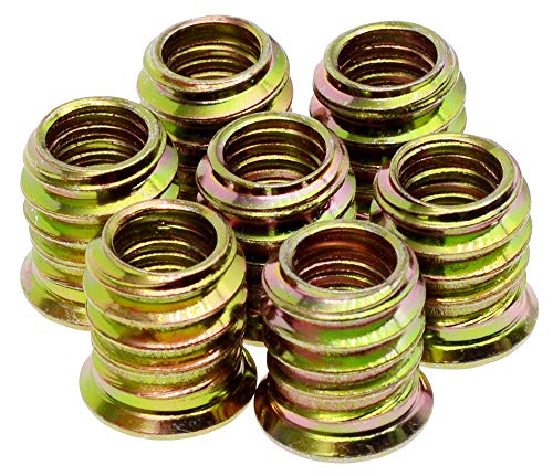 Preisvergleich Produktbild 47 Stück M8 / 15 mm Möbelschraubmuttern Gewindeschrauben Holzeinsätze Bolzenbefestigung Verbinder Steckverbinder Sechskantantantantrieb für Holz & 1 M8 Sechskantschlüssel