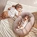 Happle sunny Baby Lounger for Newborn: Portable & Lightweight Pillow for Tummy Time Playtime & Diaper Changes - Skin-Friendly & Breathable for 0-12 Month Supervised Use