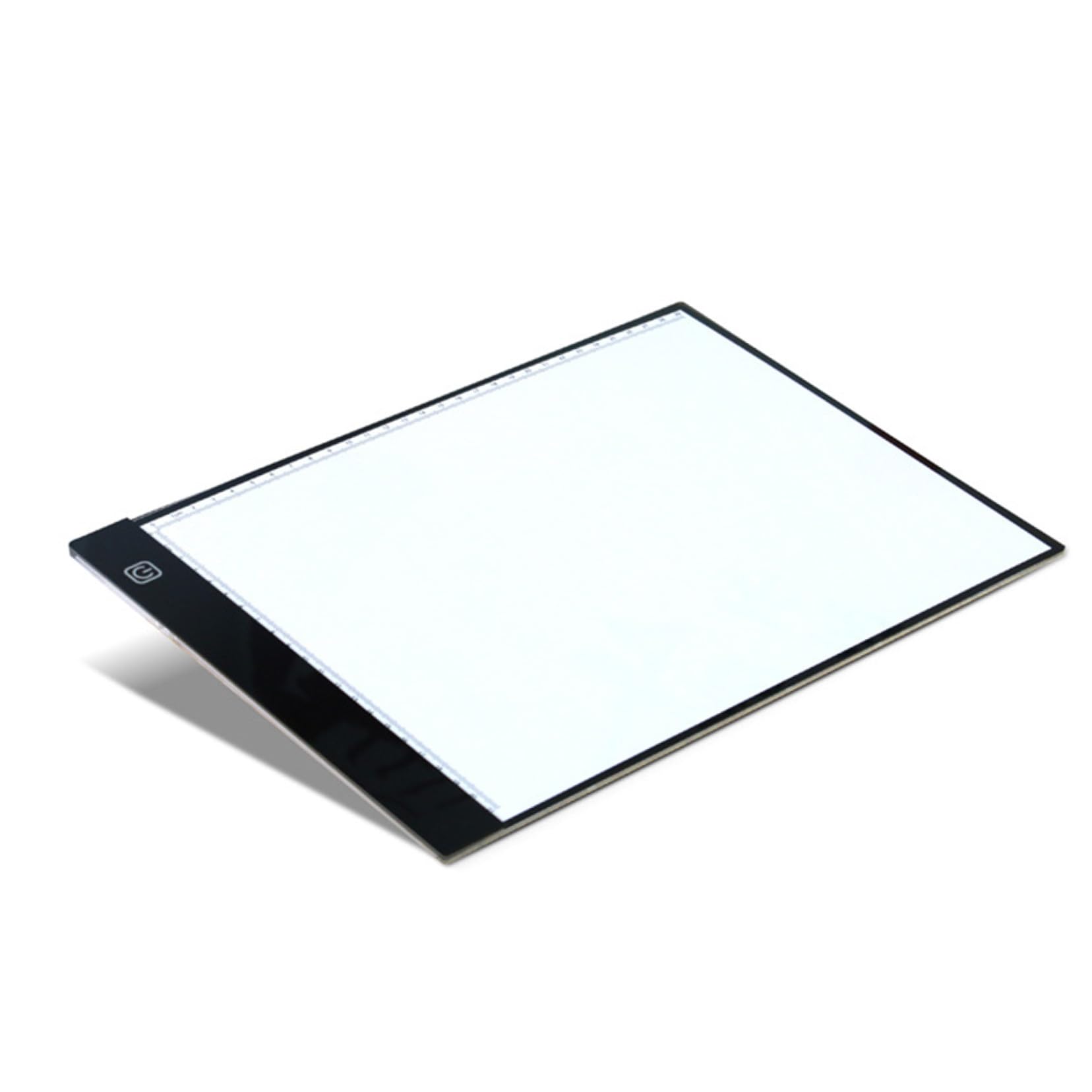 Tavola Luminosa per Disegnare A4, Lavagna LED Nera | Acrilico, Portatile, per Esercizi Pittorici e Uso Professionale, con Sagoma Graduata e Cavo USB