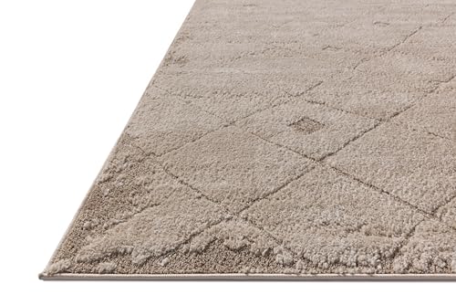 Image of Loloi Amber Lewis Monty Beige /Natural 11'-6 inch x 15' Area Rug | MOT-05 Approx. 11x15 Living room Dining room Bedroom, Modern, Abstract, Moroccan, Neutral, Area Rug