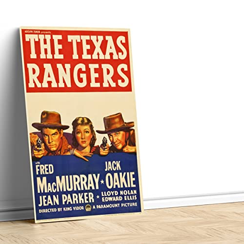 Tableau Décoratif the Texas Rangers Poster Cinéma Rétro 60x90cm