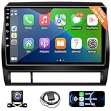 Leadfan Stereo Radio Wireless CarPlay Android Auto for Toyota Tacoma 2005 2006 2007 2008 2009 2010 2011 2012 2013 2014 2015, 9' Touch Screen in-Dash Navigation GPS Head Unit FM WiFi SWC Backup Camera