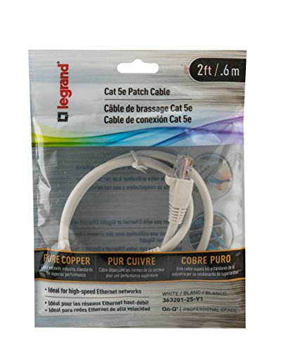 Cable Patch Legrand On-Q CAT 5e 24 pulgadas RJ45 miniatura 3
