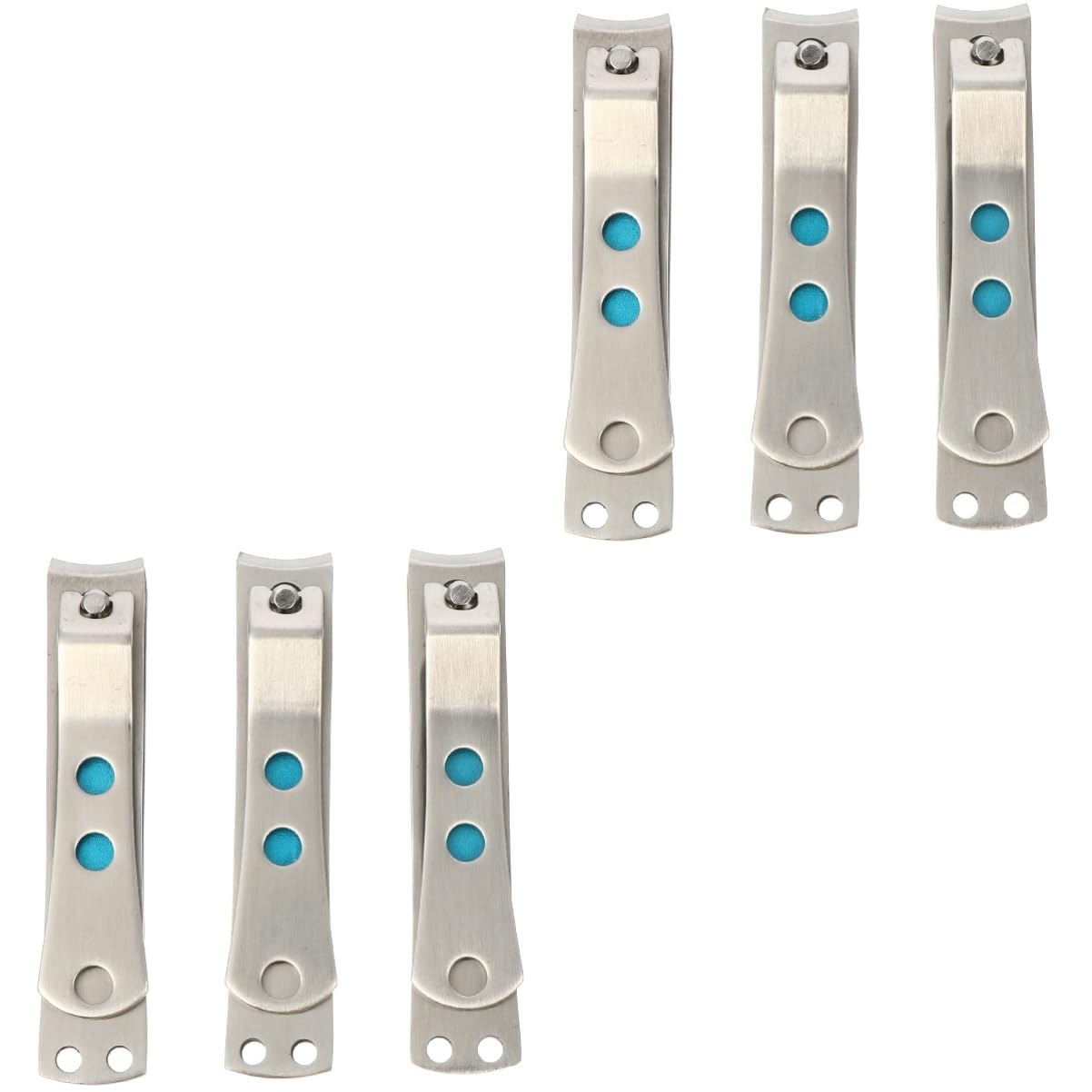 minkissy 6pezzi Tronchesi Unghie Acciaio Inossidabile Kit Professionale Per Manicure e Pedicure Design Comodo e Sicuro Adatto Uomini e Donne Utensili Per Delle Unghie Per Casa e Viaggio