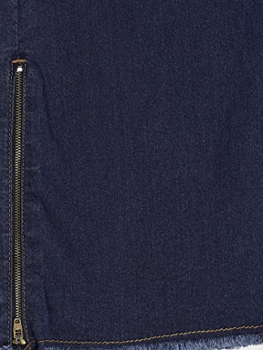 Image of KiddoPanti Girls Fashion Flared Denim Pant Wth Side Zip