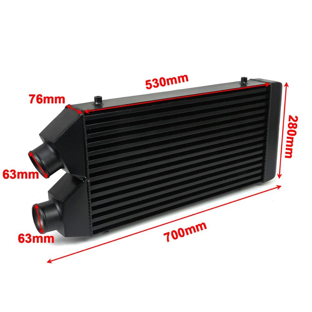 Chłodnica intercoolera 530*280*70mm z jednej strony Chłodnica intercooler