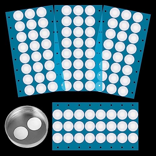 Synthetic Filter Paper Stickers 96 Pcs 20 mm 0.25 µm Filter Disc Mushroom Applied Under Wide Mouth Jar Lid for Mushroom