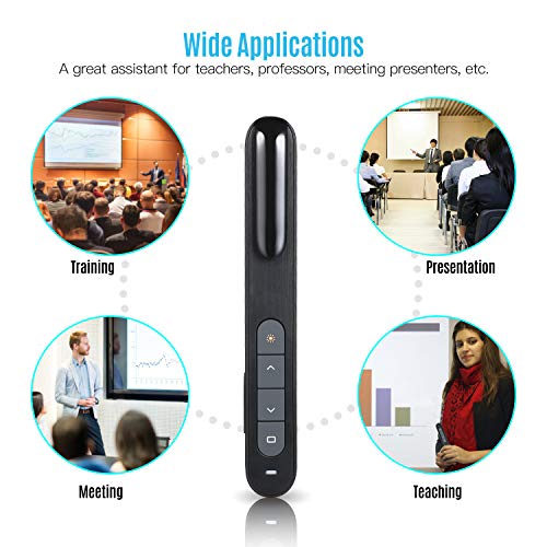 yeacher 2.4 ghz sem fio powerpoint apresentador apresentação ponteiro ppt clicker com receptor usb 1